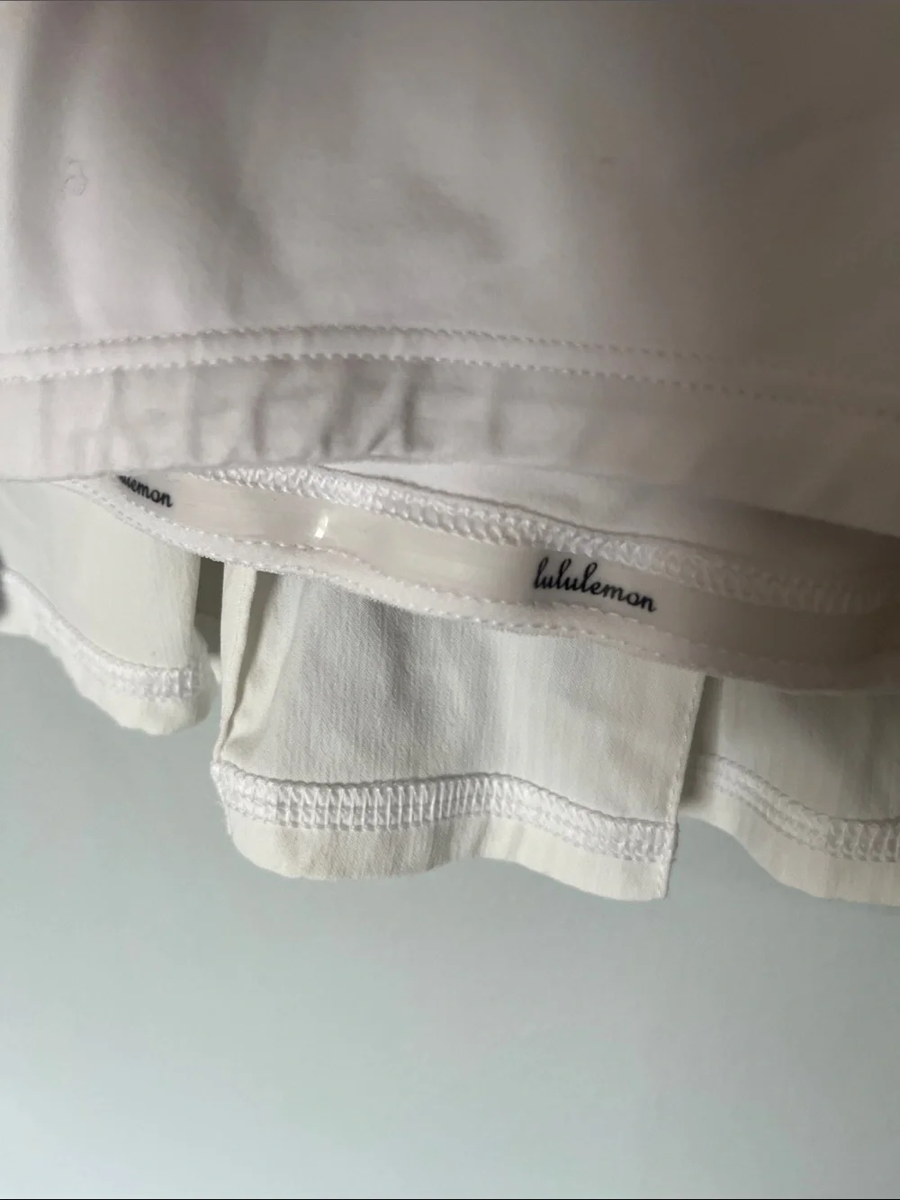 lululemon athletica Cream White Mini Skort